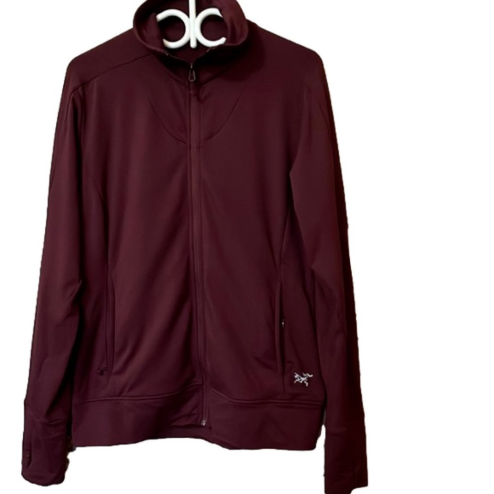 ARCTERYX burgundy full zip jacket size large